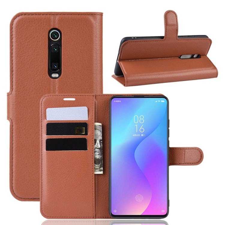 Litchi Texture Horizontal Flip Leather Case for Xiaomi Redmi K20 / K20 Pro / Mi 9T / Mi 9T Pro, with Wallet & Holder & Card Slots