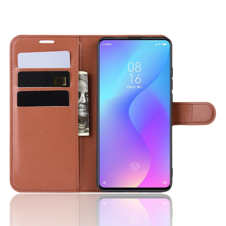 Litchi Texture Horizontal Flip Leather Case for Xiaomi Redmi K20 / K20 Pro / Mi 9T / Mi 9T Pro, with Wallet & Holder & Card Slots