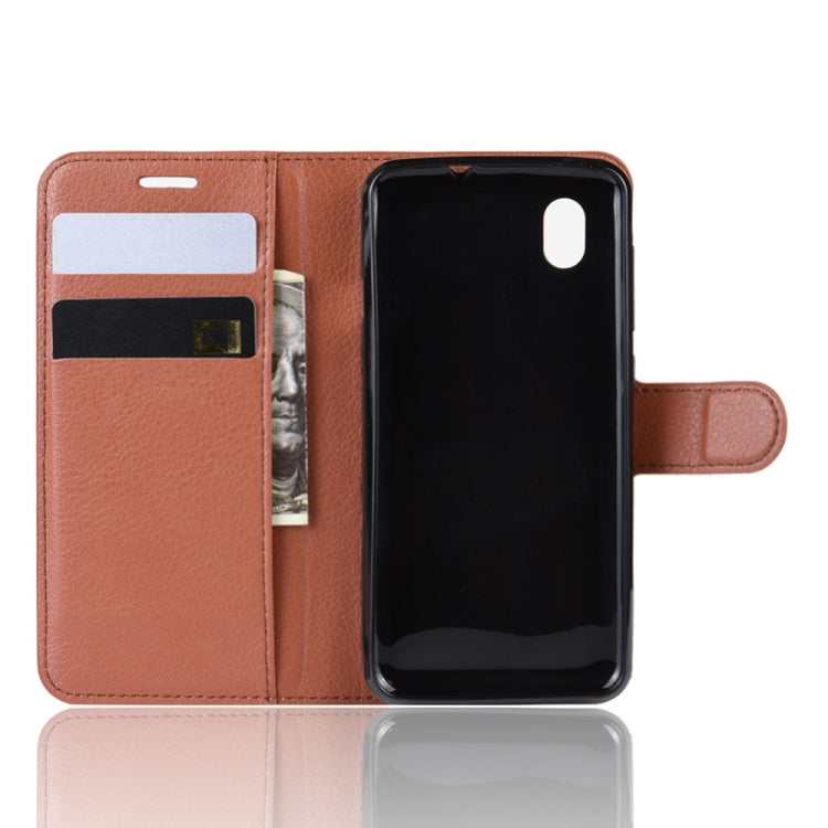 Litchi Texture Horizontal Flip Leather Case for ZTE A3 2019, with Wallet & Holder & Card Slots