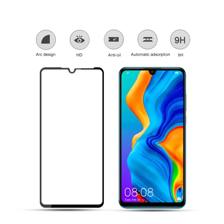mocolo 0.33mm 9H 2.5D Silk Print Tempered Glass Film for Huawei P30 Lite