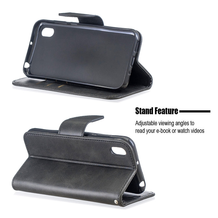 Retro Lambskin Texture Pure Color Horizontal Flip PU Leather Case for Huawei Y5 2019 & Honor 8s, with Holder & Card Slots & Wallet & Lanyard