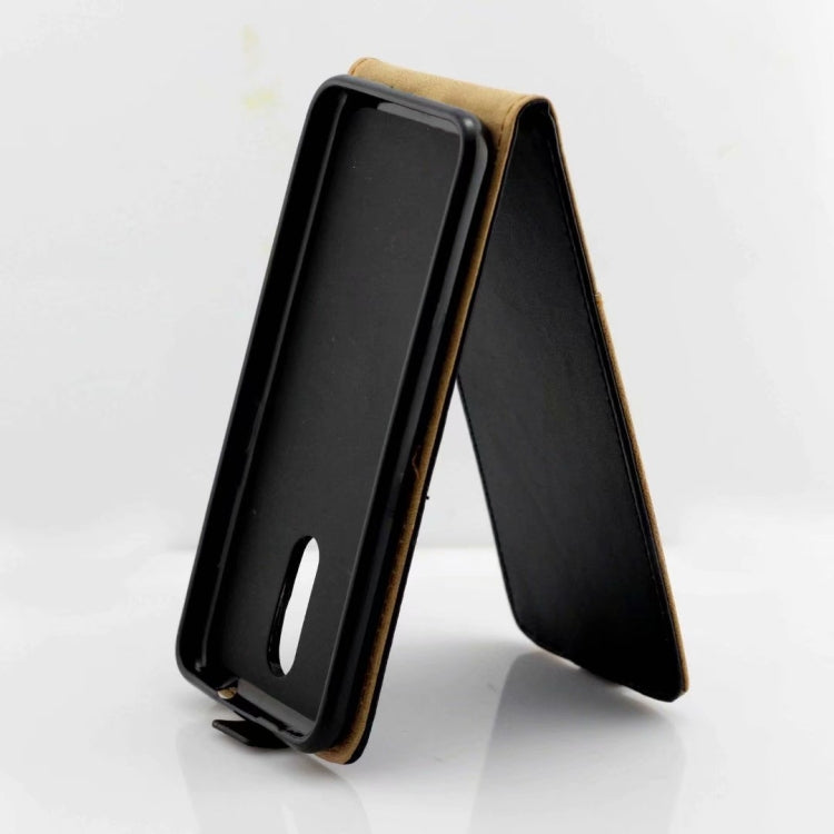 Business Style Vertical Flip TPU Leather Case with Card Slot for Nokia 3.2(black)