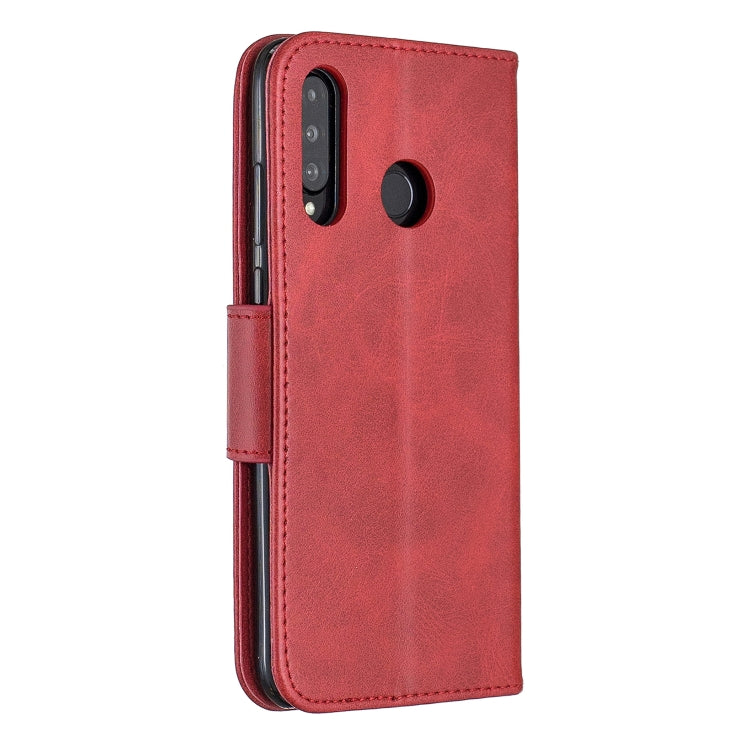 Retro Lambskin Texture Pure Color Horizontal Flip PU Leather Case for Huawei P30 Lite & Nove 4e, with Holder & Card Slots & Wallet & Lanyard