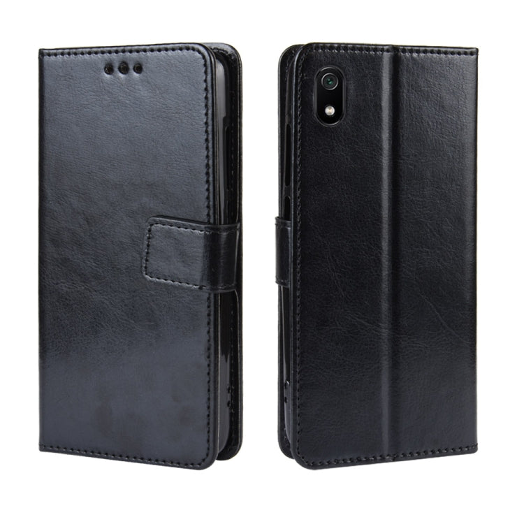 Retro Crazy Horse Texture Horizontal Flip Leather Case for Xiaomi Redmi 7A , with Holder & Card Slots & Photo Frame