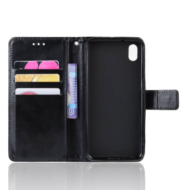 Retro Crazy Horse Texture Horizontal Flip Leather Case for Xiaomi Redmi 7A , with Holder & Card Slots & Photo Frame