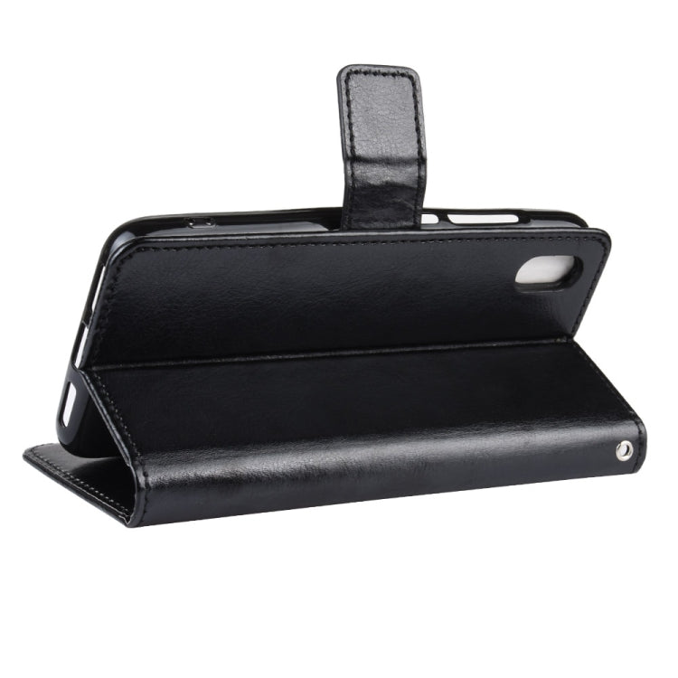 Retro Crazy Horse Texture Horizontal Flip Leather Case for Xiaomi Redmi 7A , with Holder & Card Slots & Photo Frame