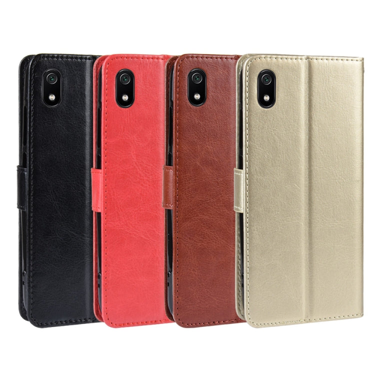Retro Crazy Horse Texture Horizontal Flip Leather Case for Xiaomi Redmi 7A , with Holder & Card Slots & Photo Frame