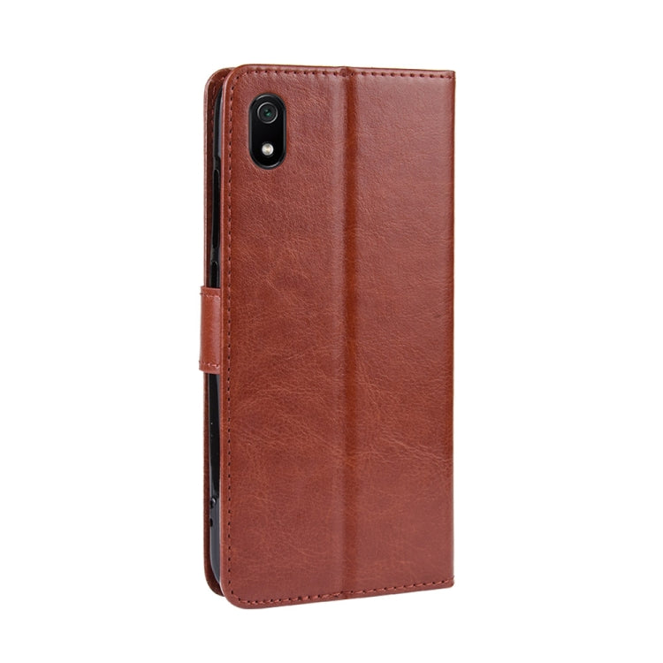 Retro Crazy Horse Texture Horizontal Flip Leather Case for Xiaomi Redmi 7A , with Holder & Card Slots & Photo Frame