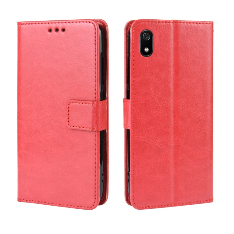 Retro Crazy Horse Texture Horizontal Flip Leather Case for Xiaomi Redmi 7A , with Holder & Card Slots & Photo Frame
