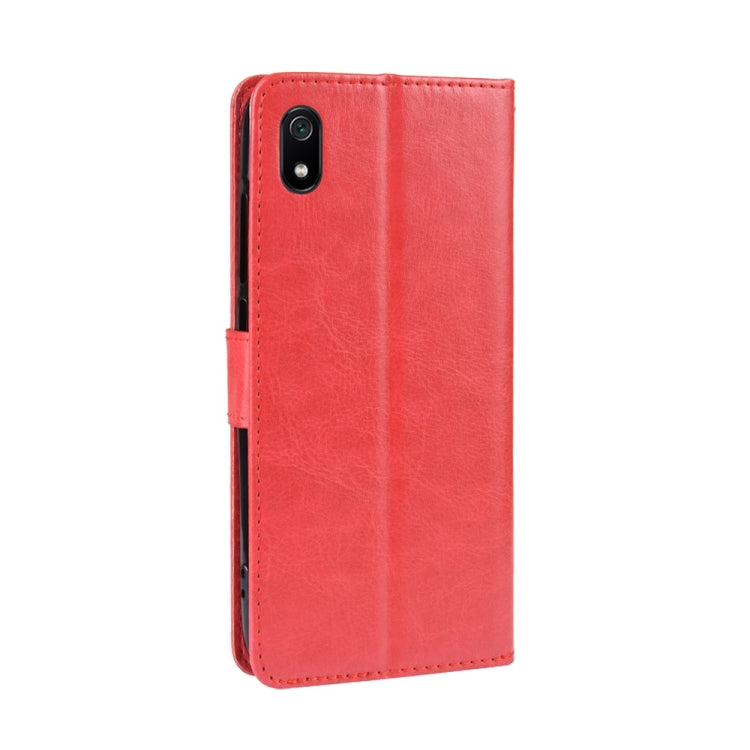 Retro Crazy Horse Texture Horizontal Flip Leather Case for Xiaomi Redmi 7A , with Holder & Card Slots & Photo Frame