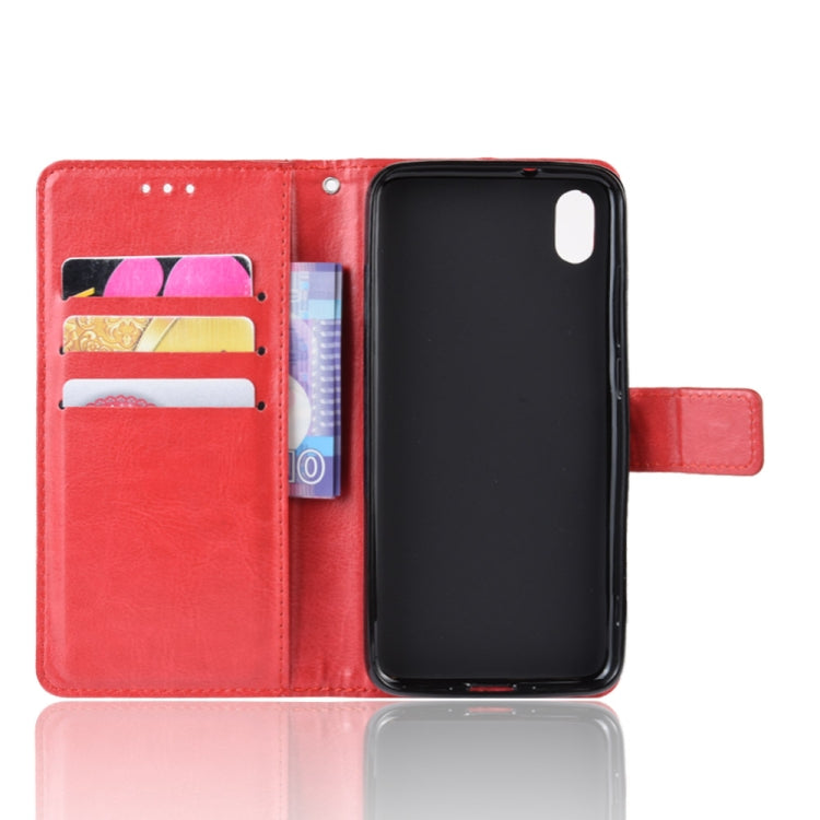 Retro Crazy Horse Texture Horizontal Flip Leather Case for Xiaomi Redmi 7A , with Holder & Card Slots & Photo Frame