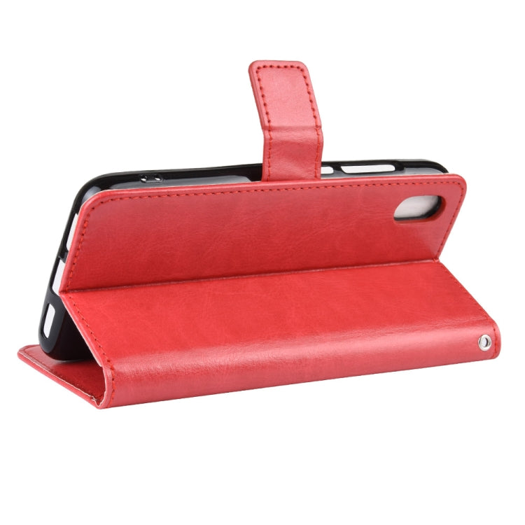 Retro Crazy Horse Texture Horizontal Flip Leather Case for Xiaomi Redmi 7A , with Holder & Card Slots & Photo Frame