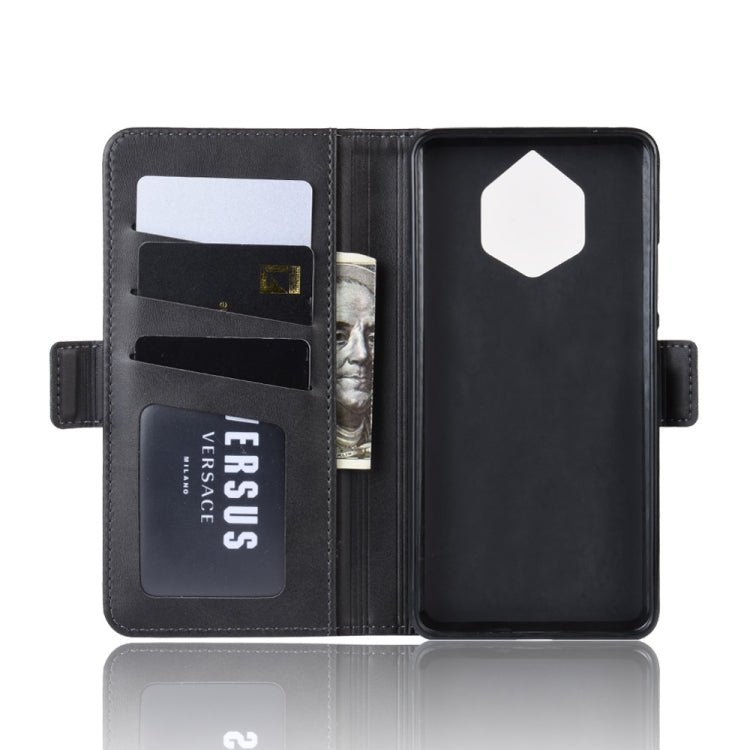 Double Buckle Wallet Stand Leather Cell Phone Case for Nokia 9 PureView,with Wallet & Holder & Card Slots