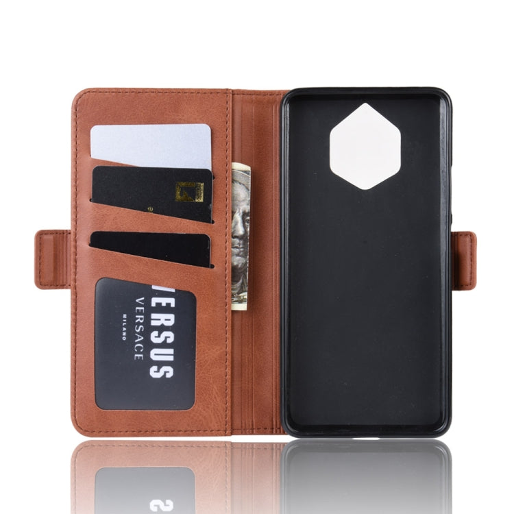 Double Buckle Wallet Stand Leather Cell Phone Case for Nokia 9 PureView,with Wallet & Holder & Card Slots