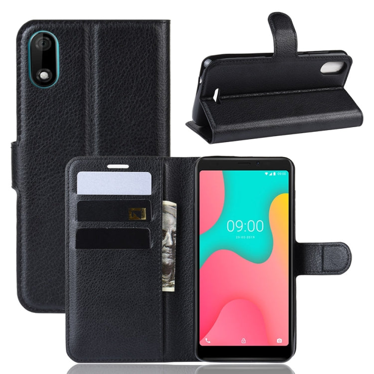 Litchi Texture Horizontal Flip Leather Case for Wiko Y60, with Wallet & Holder & Card Slots