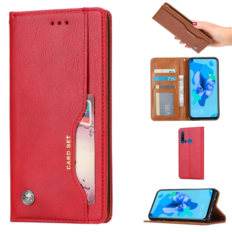 Knead Skin Texture Horizontal Flip Leather Case for Huawei P20 lite 2019, with Photo Frame & Holder & Card Slots & Wallet