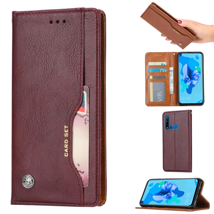 Knead Skin Texture Horizontal Flip Leather Case for Huawei P20 lite 2019, with Photo Frame & Holder & Card Slots & Wallet