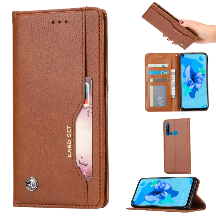 Knead Skin Texture Horizontal Flip Leather Case for Huawei P20 lite 2019, with Photo Frame & Holder & Card Slots & Wallet