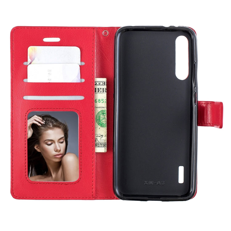 Crazy Horse Texture Horizontal Flip Leather Case with Holder & Card Slots & Wallet & Photo Frame For Xiaomi Mi A3