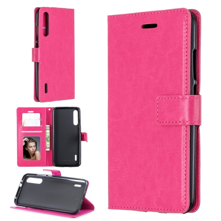 Crazy Horse Texture Horizontal Flip Leather Case with Holder & Card Slots & Wallet & Photo Frame For Xiaomi Mi A3