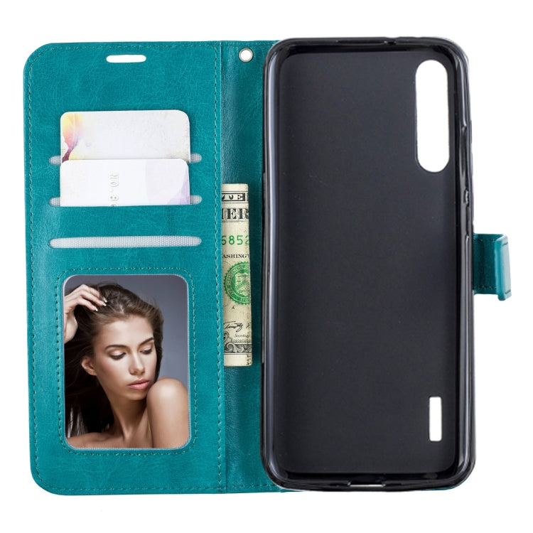 Crazy Horse Texture Horizontal Flip Leather Case with Holder & Card Slots & Wallet & Photo Frame For Xiaomi Mi A3