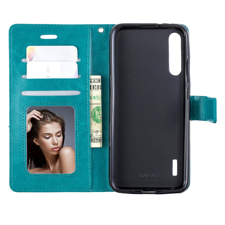 Crazy Horse Texture Horizontal Flip Leather Case with Holder & Card Slots & Wallet & Photo Frame For Xiaomi Mi A3
