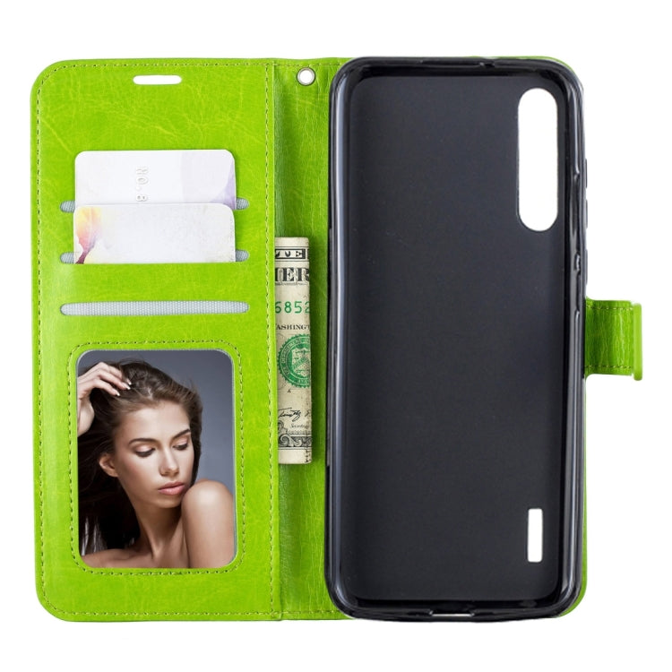 Crazy Horse Texture Horizontal Flip Leather Case with Holder & Card Slots & Wallet & Photo Frame For Xiaomi Mi A3