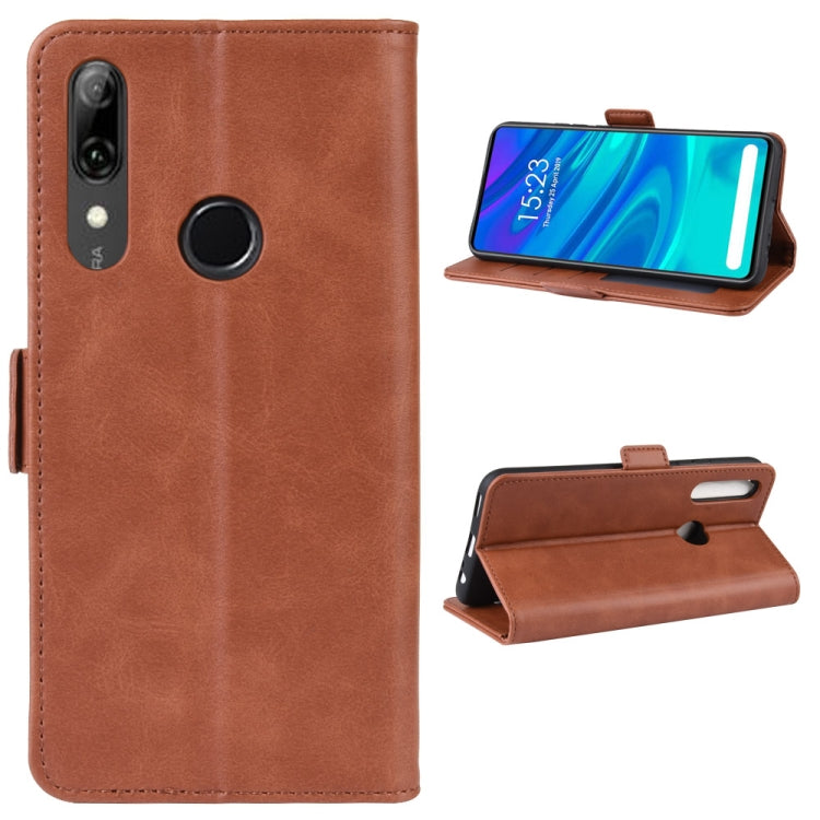 Double Buckle Wallet Stand Leather Cell Phone Case for P SMART Z,with Wallet & Holder & Card Slots