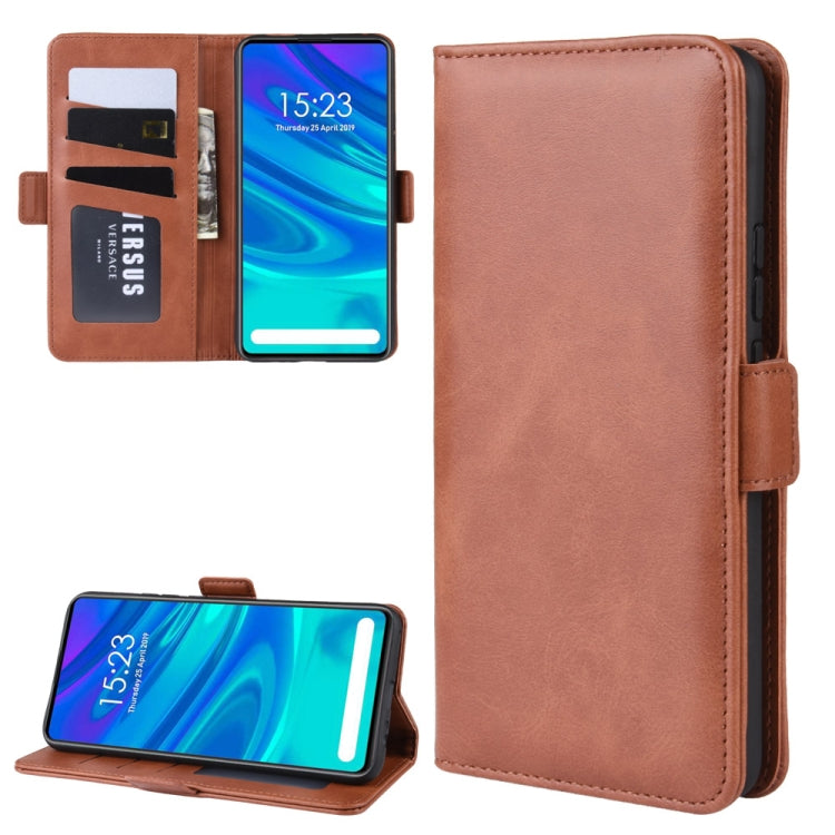 Double Buckle Wallet Stand Leather Cell Phone Case for P SMART Z,with Wallet & Holder & Card Slots