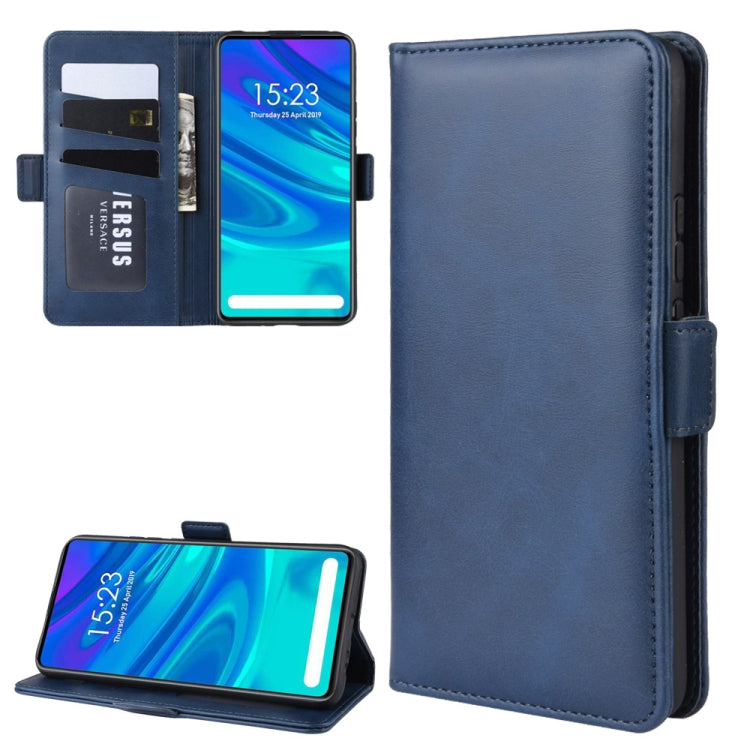 Double Buckle Wallet Stand Leather Cell Phone Case for P SMART Z,with Wallet & Holder & Card Slots