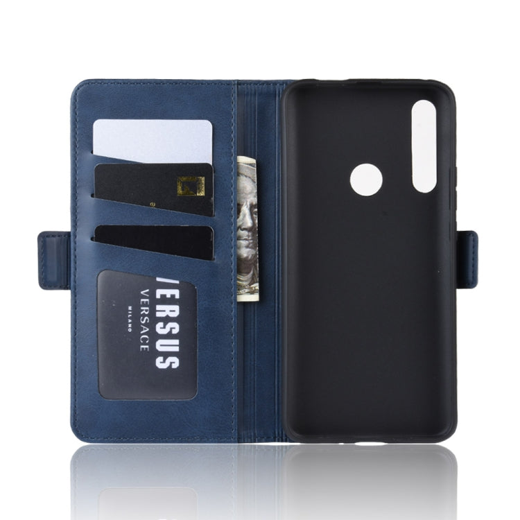 Double Buckle Wallet Stand Leather Cell Phone Case for P SMART Z,with Wallet & Holder & Card Slots