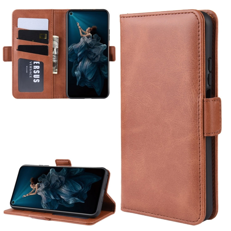 For Honor 20 Dual-side Magnetic Buckle Horizontal Flip Leather Case with Holder & Card Slots & Wallet & Photo Frame
