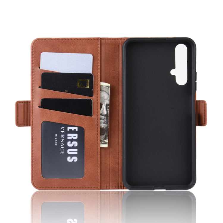 For Honor 20 Dual-side Magnetic Buckle Horizontal Flip Leather Case with Holder & Card Slots & Wallet & Photo Frame