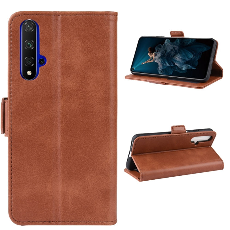 For Honor 20 Dual-side Magnetic Buckle Horizontal Flip Leather Case with Holder & Card Slots & Wallet & Photo Frame