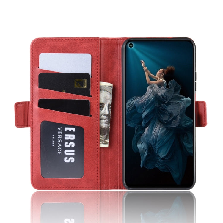 For Honor 20 Dual-side Magnetic Buckle Horizontal Flip Leather Case with Holder & Card Slots & Wallet & Photo Frame