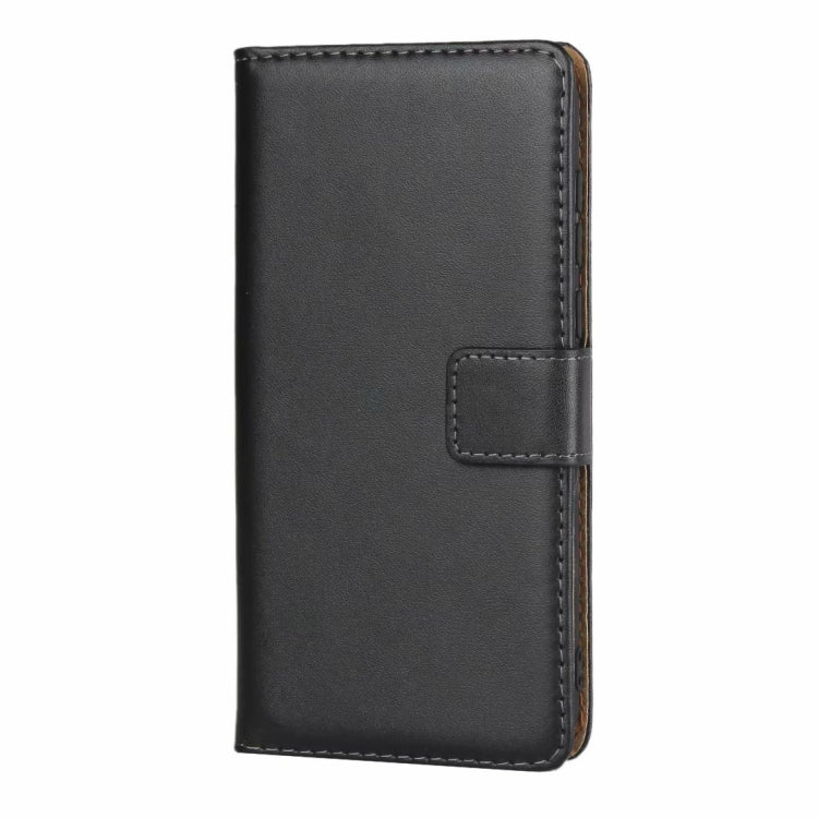 Leather Horizontal Flip Holster for Huawei Y5 2019 with Magnetic Clasp and Bracket and Card Slot and Wallet(Black)