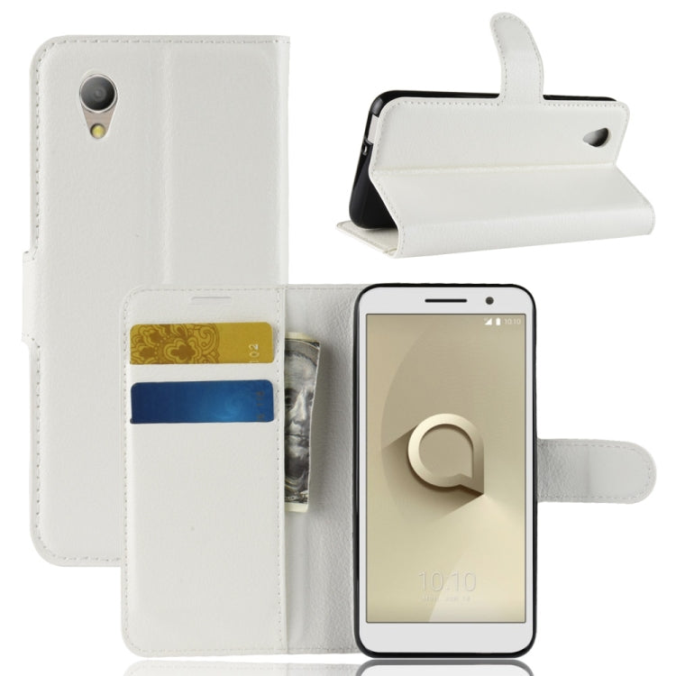 Litchi Texture Horizontal Flip Leather Case for Vodafone Smart E9 / VFD 520 , with Wallet & Holder & Card Slots