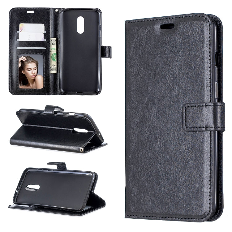 Crazy Horse Texture Horizontal Flip Leather Case for OnePlus 7, with Holder & Card Slots & Wallet & Photo Frame