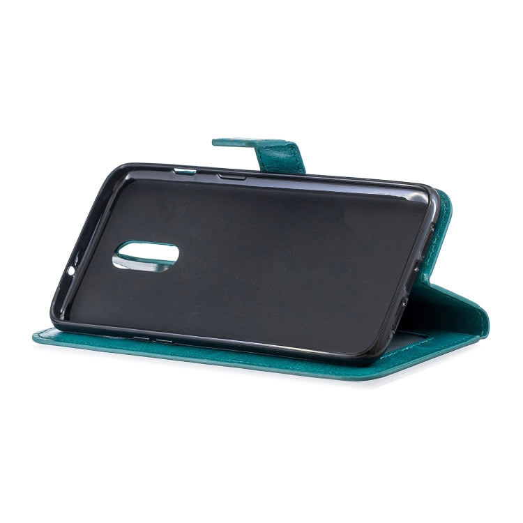 Crazy Horse Texture Horizontal Flip Leather Case for OnePlus 7, with Holder & Card Slots & Wallet & Photo Frame