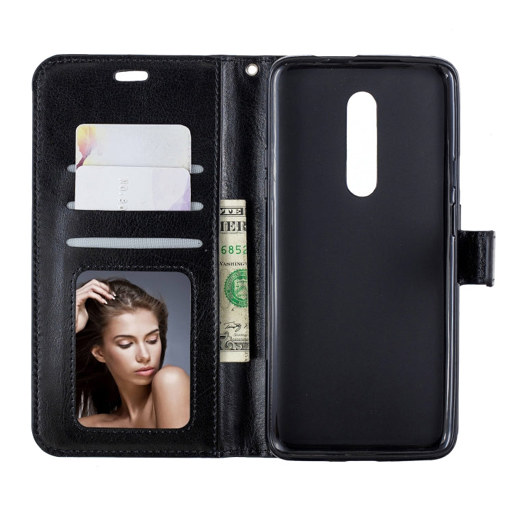Crazy Horse Texture Horizontal Flip Leather Case for OnePlus 7 Pro, with Holder & Card Slots & Wallet & Photo Frame