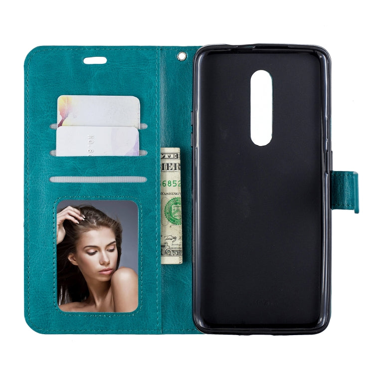 Crazy Horse Texture Horizontal Flip Leather Case for OnePlus 7 Pro, with Holder & Card Slots & Wallet & Photo Frame