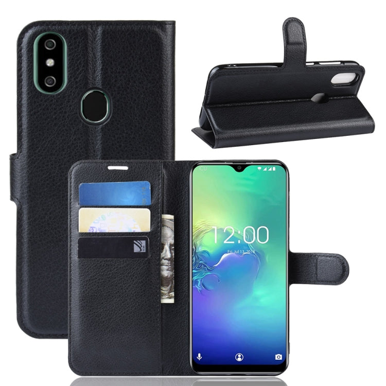 Litchi Texture Horizontal Flip Leather Case for Oukitel C15 Pro, with Wallet & Holder & Card Slots