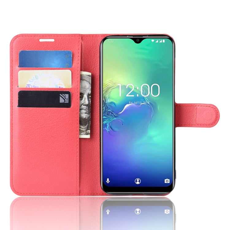 Litchi Texture Horizontal Flip Leather Case for Oukitel C15 Pro, with Wallet & Holder & Card Slots