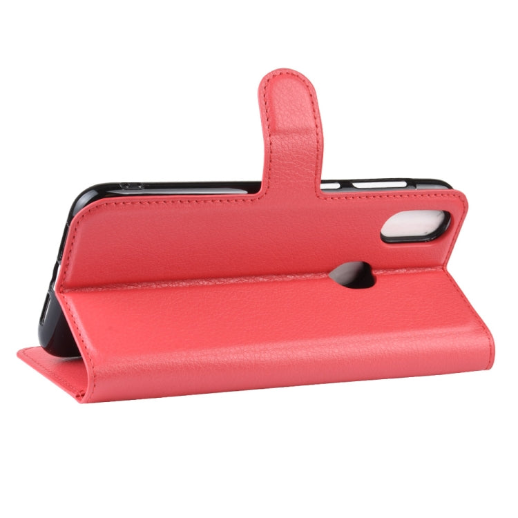 Litchi Texture Horizontal Flip Leather Case for Oukitel C15 Pro, with Wallet & Holder & Card Slots