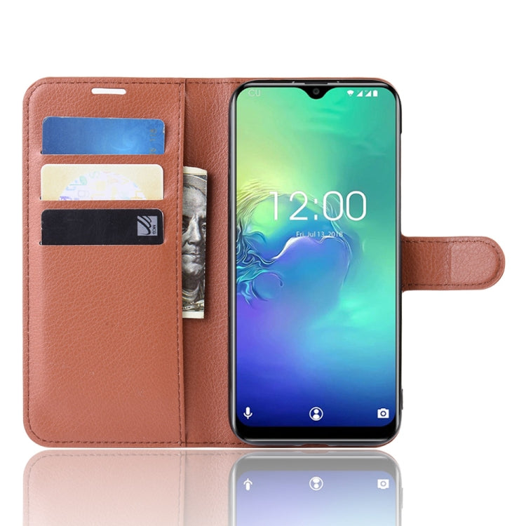 Litchi Texture Horizontal Flip Leather Case for Oukitel C15 Pro, with Wallet & Holder & Card Slots