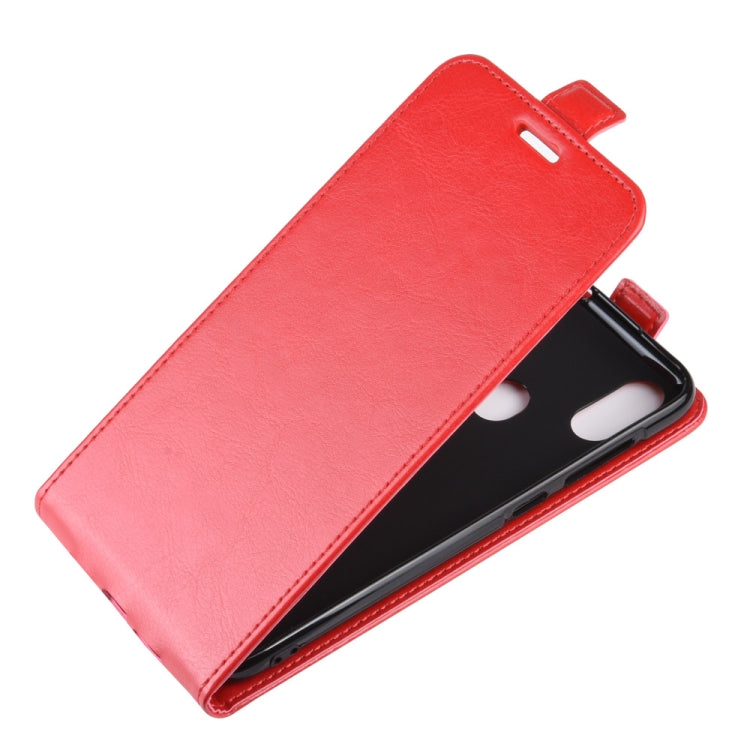 Crazy Horse Vertical Flip Leather Protective Case for Oukitel C15 Pro