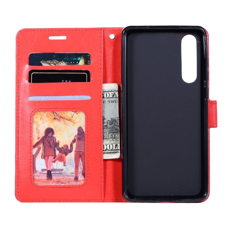 Crazy Horse Texture Horizontal Flip Leather Case with Holder & Card Slots & Wallet & Photo Frame for huawei p30