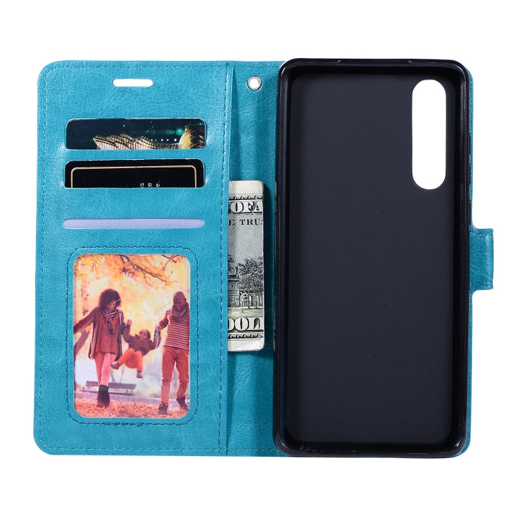For Huawei P30 Lite Crazy Horse Texture Horizontal Flip Leather Case with Holder & Card Slots & Wallet & Photo Frame