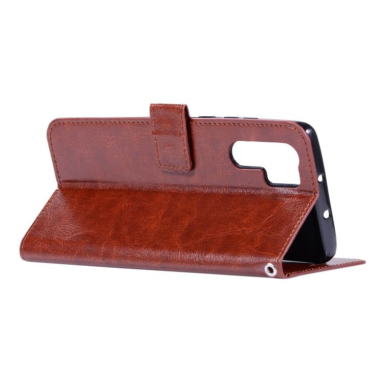 Crazy Horse Texture Horizontal Flip Leather Case with Holder & Card Slots & Wallet & Photo Frame