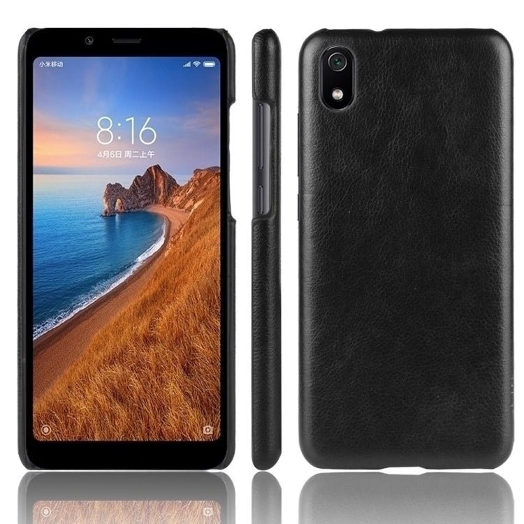 Shockproof Litchi Texture PC + PU Case For Xiaomi Redmi 7A